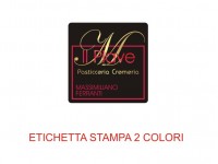 Etichette adesive per pasticcerie, bar, panetterie e gelaterie (mm 25x25)  (cod.37/I )
